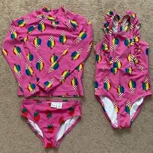 Hanna Andersson Rash Guard and Swimsuit Size 10